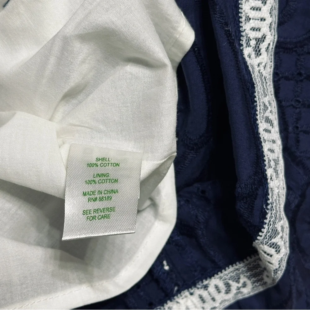 Lilly Pulitzer Navy Embroidered Sheath Dress NWT - Picture 9 of 9